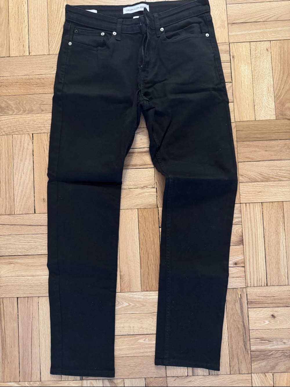 Calvin Klein Men’s Black Slim Stretch Jeans
